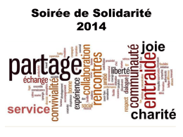Soirée de Solidarité 2014