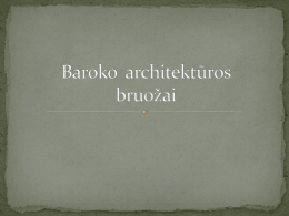 Baroko architekturos bruozai