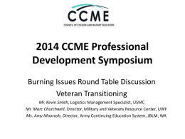 2014 CCME Professional Development Symposium at Savannah
