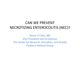 Can We Prevent Necrotizing Enterocolitis (NEC)?