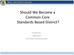 Should We Become a Standards-Based District?