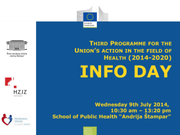 Info dan - Ministarstvo zdravlja
