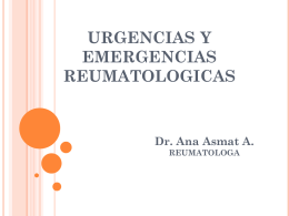EMERGENCIAS REUMATOLOGICAS - CMP