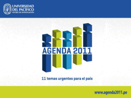 Agua-PPT - Agenda 2011