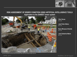 Risk assessment of sewer condition using artificial intelligence tools