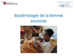 Bactériologie de la femme enceinte en Guadeloupe