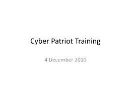 Cyber-Patriot-Training-4-December