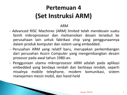 Pert.4 Set Instruksi ARM