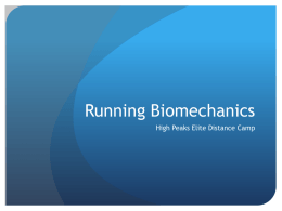 Biomechanics - High Peaks Elite Distance Camp