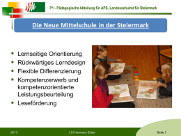 PPP zur NMS - Landesschulrat Steiermark