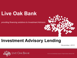 Investment Advisory Lending - Recruiting Services of Arizona