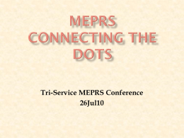MEPRS Connecting the Dots