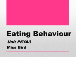 Eating Behaviour 3