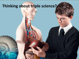 Triple Science Options - Framingham Earl High School