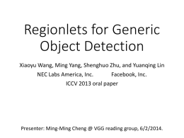 Regionlets for Generic Object Detection
