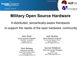 Military Open Source Hardware - Mil-OSS