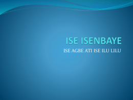 ISE ISENBAYE