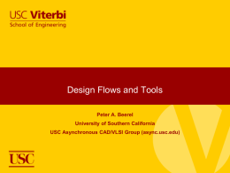 PPT attached - USC Asynchronous CAD/VLSI Group