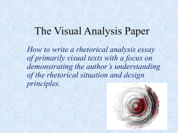 The Visual Analysis Paper
