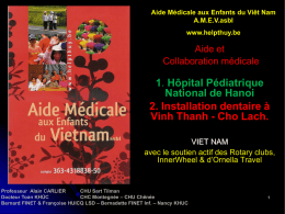 Chirurgie2014 - Aide Médicale aux Enfants du Vietnam – AMEV
