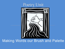 Poetry PowerPoint CCS