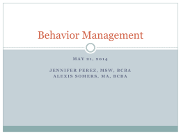 Behavior Management - Parent University