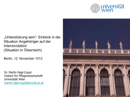 Vortrag Universität Wien