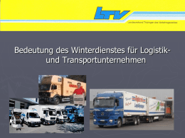 Bedeutung des Winterdienstes für Logistik