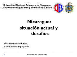 Nicaragua - Salut per al desenvolupament