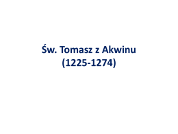 *w. Tomasz z Akwinu (1225