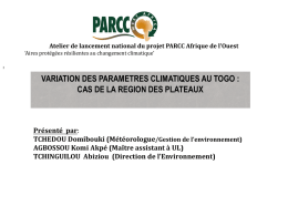 Diapositive 1 - PARCC Project