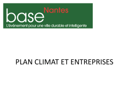Plan climat - Base Cities
