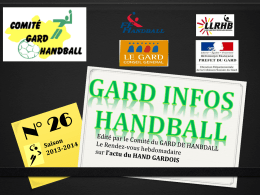 Gard Infos 26 - Hand Ball Club Sommièrois (HBCS)