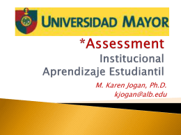 Ciclo de *Assessment - Albright College Faculty