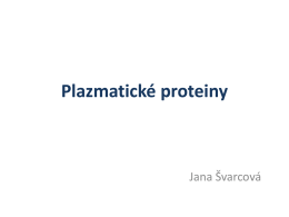 Plazmatické proteiny