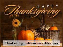 Thanksgiving tradition