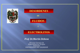 DESORDENES ELECTROLITICOS NUEVO 2014