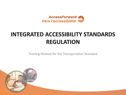 Present it - Training for an Accessible Ontario