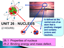 26.1 Properties of nucleus