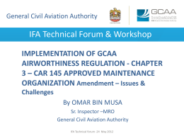 OmarBinMusa - International Federation of Airworthiness (IFA)