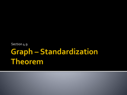Fst 4.9 Graph – Standardization Theorem