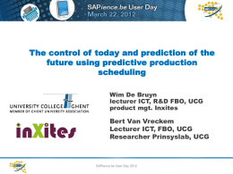 Presentatie SAPIENCE Paper