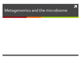 Metagenomics - Stanford AI Lab