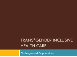 Dr. Nisly - Transgender Inclusive Health Care in Corrections