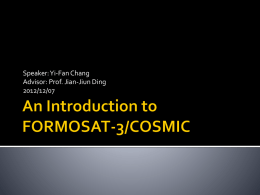 An Introduction to FORMOSAT