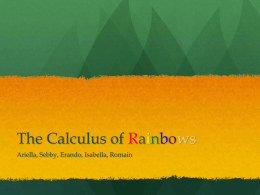 The Calculus of Rainbows