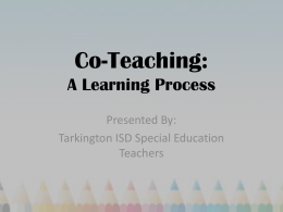 Co-Teach! - Liberty ISD