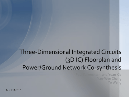 (3D IC) Floorplan and Power/Ground Network Co