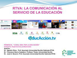 RTVA: la comunicación al servicio de la educación
