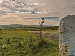 Milestones - Council of Emergency Medicine Residency Directors